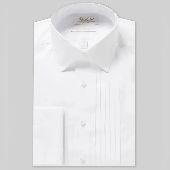 Roundtree & Yorke | Shirts | Gold Label By Roundtree Yorke Fullfit Noniron  French Cuff Tuxedo Dress Shirt | Poshmark